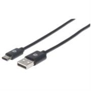 Cable manhattan usb a-c 2.0 alta velocidad 1m color negro