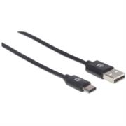 Cable Manhattan USB A-C 2.0 Alta Velocidad 1m Color Negro - Vista 2