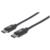 Cable Manhattan USB-C 2.0 Alta Velocidad 50cm Color Negro - Vista 7