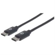 Cable Manhattan USB-C 2.0 Alta Velocidad 50cm Color Negro - Vista 6