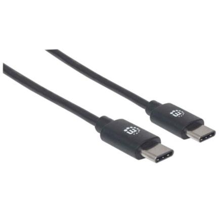 Cable manhattan usb-c 2.0 alta velocidad 2m color negro
