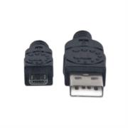 Cable Manhattan USB-A Micro USB-B 2.0 Alta Velocidad 1m Color Negro - Vista 9