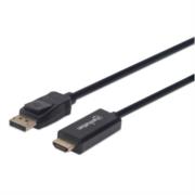 Cable manhattan displayport/hdmi-m 4k 1m color negro