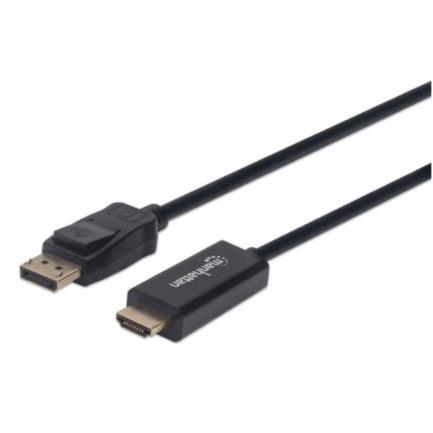 Cable Manhattan DisplayPort/HDMI-M 4K 1m Color Negro - Vista 3