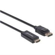 Cable Manhattan DisplayPort/HDMI-M 4K 1m Color Negro - Vista 5