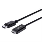 Cable manhattan displayport/hdmi-m 4k 3m color negro