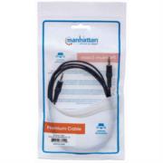 Cable Manhattan Audio Estéreo 3.5mm M-M 1.8m Color Negro - Vista 11