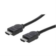 Cable manhattan hdmi 1.4 m-m alta velocidad canal ethernet 3m color negro