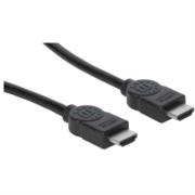 Cable Manhattan HDMI 1.4 M-M Alta Velocidad Canal Ethernet 3m Color Negro - Vista 2