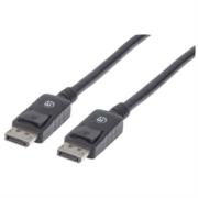 Cable manhattan displayport m-m 3m color negro