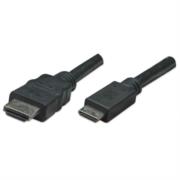 Cable manhattan mini hdmi-m a hdmi m alta velocidad 1.8m color negro