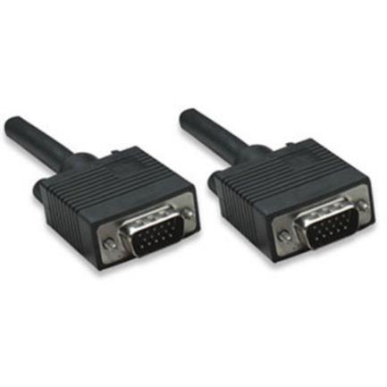 Cable manhattan svga 8mm hd15 m-m 11m color negro