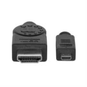 Cable Manhattan HDMI 1.4 M-Micro M Alta Velocidad Canal Ethernet 2m Color Negro - Vista 9