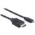 Cable Manhattan HDMI 1.4 M-Micro M Alta Velocidad Canal Ethernet 2m Color Negro - MAS RECIO