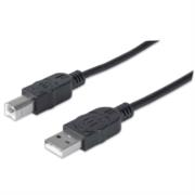 Cable manhattan usb 2.0 a-b alta velocidad 5m color negro