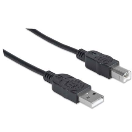 Cable manhattan usb 2.0 a-b alta velocidad 5m color negro