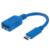 Cable Manhattan USB 3.2 Gen1 C-A Súper Velocidad 15cm Color Azul - MAS RECIO