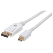 Cable Manhattan Mini DisplayPort M-M para Monitor 2m Color Blanco - Vista 10