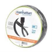 Cable Manhattan Alta Velocidad Canal Ethernet HDMI M-M 15m Color Negro - Vista 11