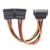 Cable Manhattan Y de Alimentación SATA M-H 15cm - Vista 6