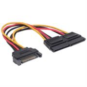 Cable Manhattan Y de Alimentación SATA M-H 15cm - Vista 4