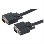 Cable manhattan para monitor svga hd15 m-m 20m color negro