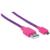 Cable Manhattan USB Micro-B Alta Velocidad con Recubrimiento Textil 1.8m Color Rosa-Morado - Vista 8