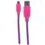 Cable Manhattan USB Micro-B Alta Velocidad con Recubrimiento Textil 1.8m Color Rosa-Morado - Vista 2