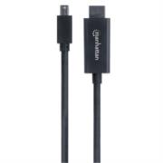 Cable manhattan mini displayport a hdmi 1080p 1.8m color negro