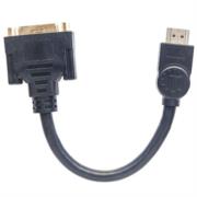 Cable manhattan hdmi macho a dvdi-d 20cm color negro