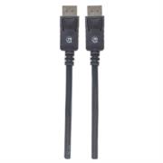 Cable manhattan displayport m-m 1080p 2m color negro