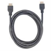 Cable manhattan hdmi alta velocidad con ethernet hdmi m-m 3m color negro