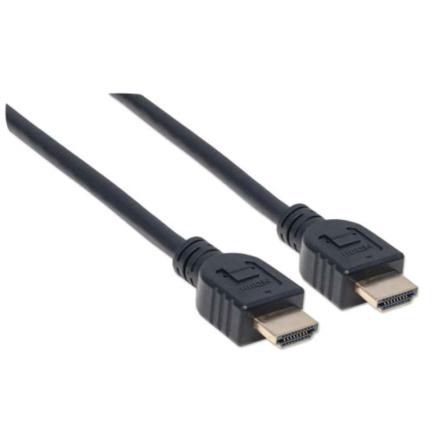 Cable manhattan hdmi alta velocidad con ethernet hdmi m-m 3m color negro