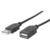 Cable Manhattan Extensión USB 2.0 Alta Velocidad 1.8m Color Negro - Vista 2