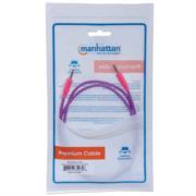 Cable Manhattan Audio Estéreo con Recubrimiento Textil 3.5mm 1m Color Rosa-Morado - Vista 9