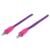 Cable Manhattan Audio Estéreo con Recubrimiento Textil 3.5mm 1m Color Rosa-Morado - Vista 5