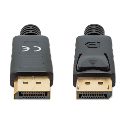 Cable manhattan displayport m-m 8k a 60hz 3m color negro