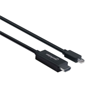 Cable manhattan mini displayport m-m 4k a 60hz 1.8m color negro
