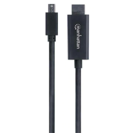 Cable manhattan mini displayport m-m 4k a 60hz 1.8m color negro