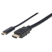 Cable Manhattan Adaptador USB-C a HDMI 4K Salida 2m Color Negro - Vista 10
