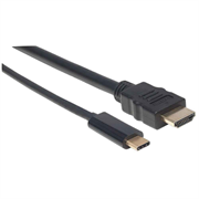 Cable Manhattan Adaptador USB-C a HDMI 4K Salida 2m Color Negro - Vista 11