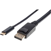 Cable Manhattan Adaptador USB-C a DisplayPort 4K a 60Hz 2m Color Negro - Vista 10