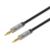 Cable Manhattan Auxiliar Audio Estéreo 3.5mm 5m Color Negro-Plata - Vista 3