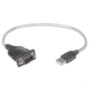 Convertidor manhattan usb a serial db9m 45cm