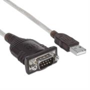 Convertidor manhattan usb a serial db9m 45cm bolsa