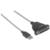 Convertidor Manhattan para Impresora USB-A a Paralelo DB25 Color Plata - MAS RECIO