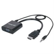 Convertidor Manhattan HDMI/VGA con Audio Color Negro - Vista 6