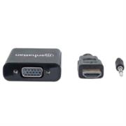 Convertidor Manhattan HDMI/VGA con Audio Color Negro - Vista 9