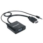 Convertidor Manhattan HDMI/VGA con Audio Color Negro - Vista 5