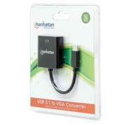 Convertidor Manhattan Video USB-C 3.1 a VGA-H Color Negro - Vista 12
